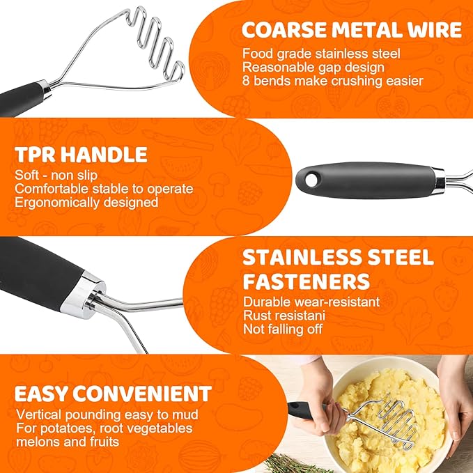 Potato Mashers Set of 2 Pieces