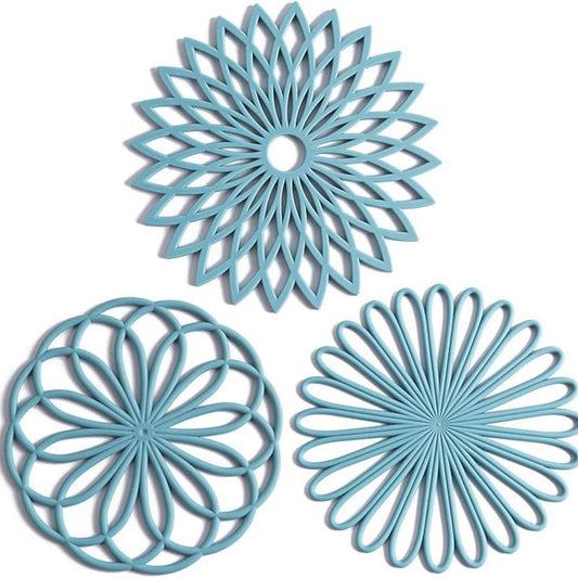 Set of 3 Silicone Trivet Mat